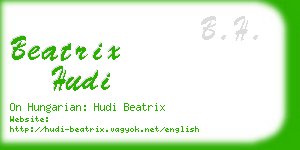 beatrix hudi business card